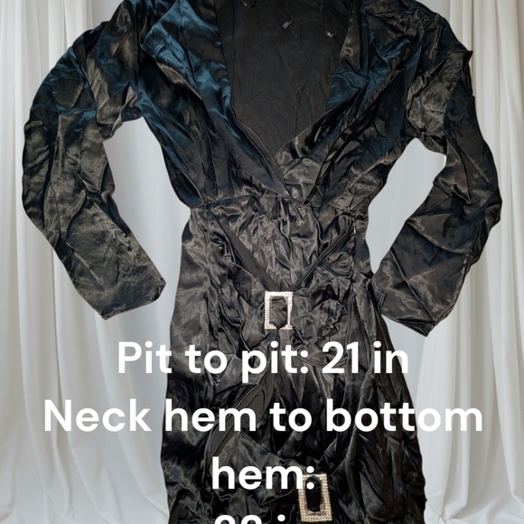 NWOT**Zara Black Bodycon Dress - Picture 3 of 7